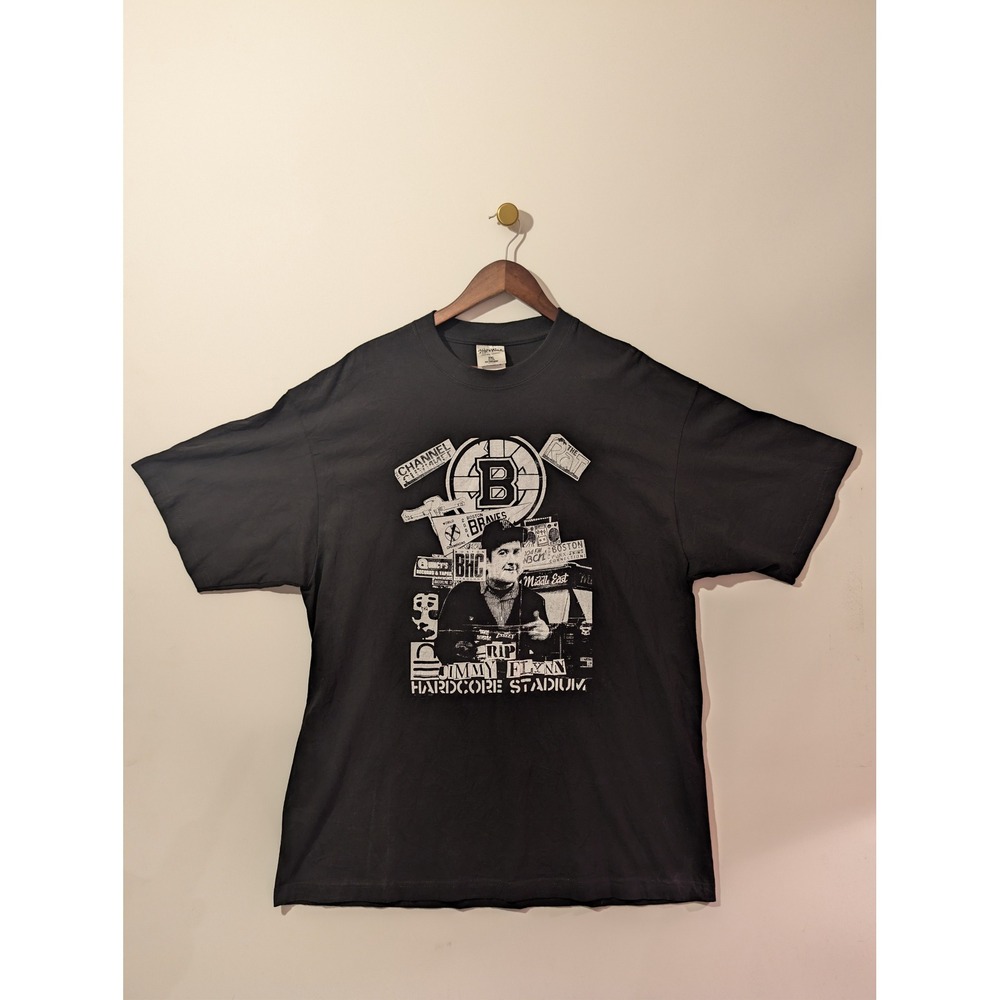 Shaka Wear Jimmy Flynn Hardcore Stadium T-Shirt Mens 2XL Black Excellent Graphic
